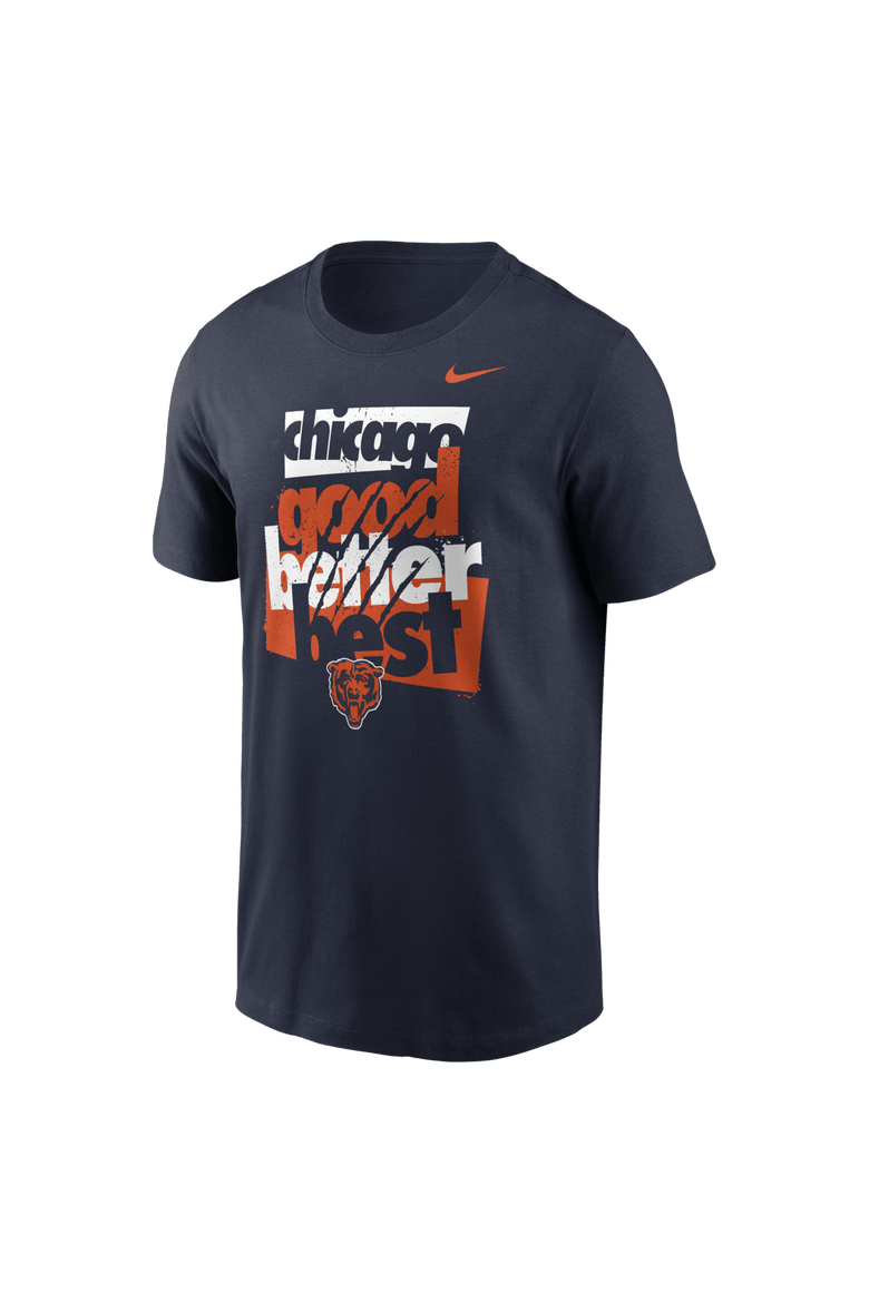 Men's Nike Navy Chicago Bears Local Phrase Club T-Shirt, Alternate, color, Navy
