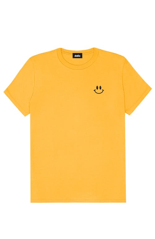 Dalix Smile Face Tee In Gold