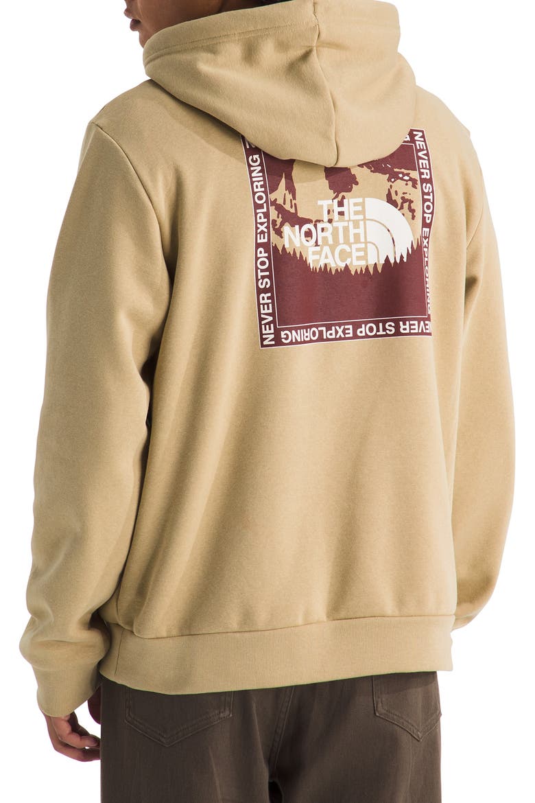 Stay Exploring Regular Fit Cotton Blend Hoodie, Alternate, color, KHAKI STONE