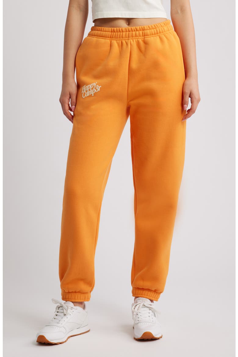 Puff Series Core Logo Cotton Blend Joggers, Main, color, SPICED PUMPKIN