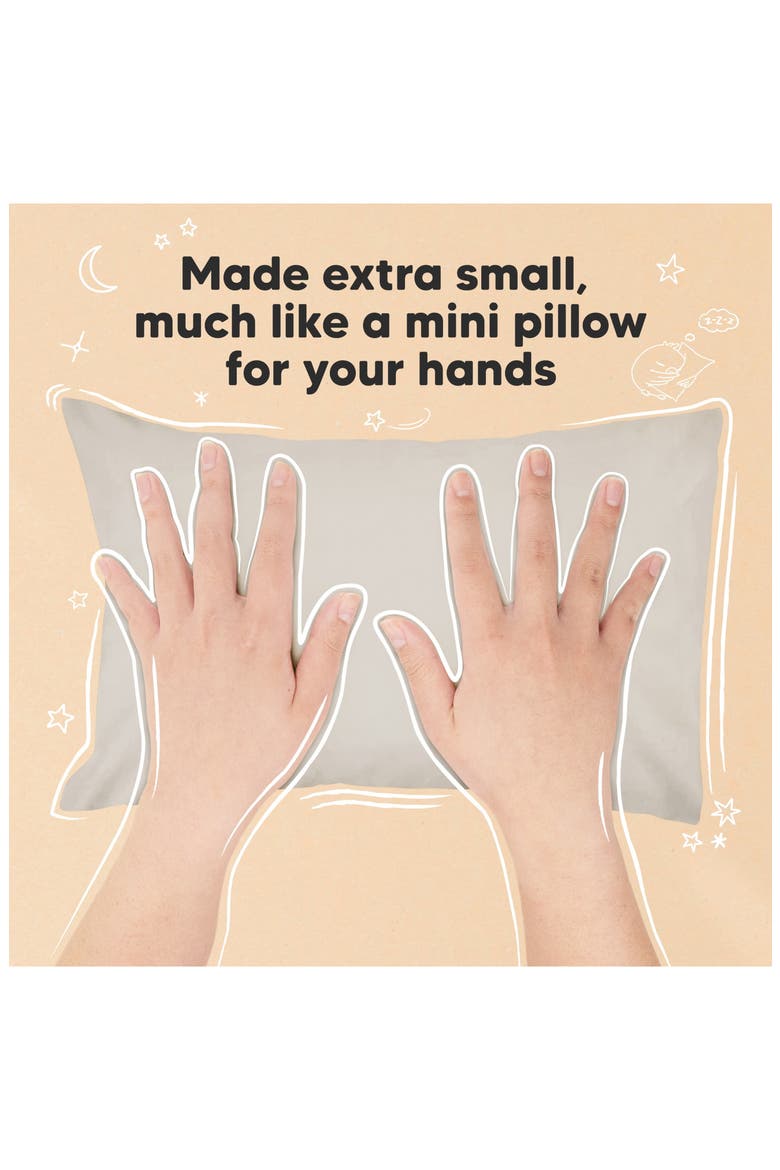 Mini Toddler Pillow With Pillowcase, Alternate, color, French Gray
