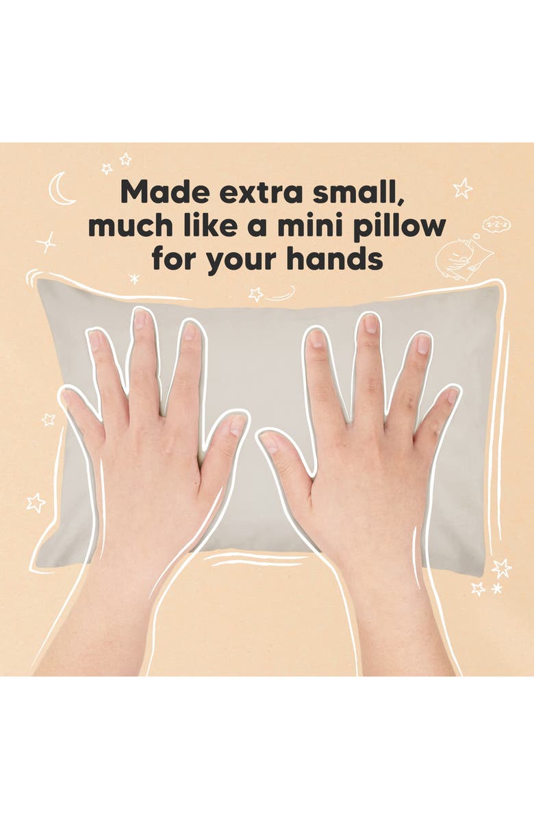 KeaBabies Mini Toddler Pillow With Pillowcase, Alternate, color, French Gray