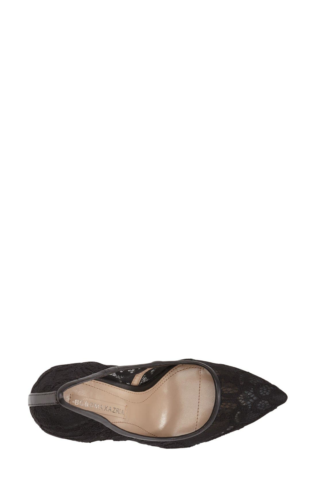 'Orien' Pump, Alternate, color, BLACK LEATHER