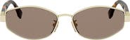 Fendi Baguette 56mm Geometric Sunglasses