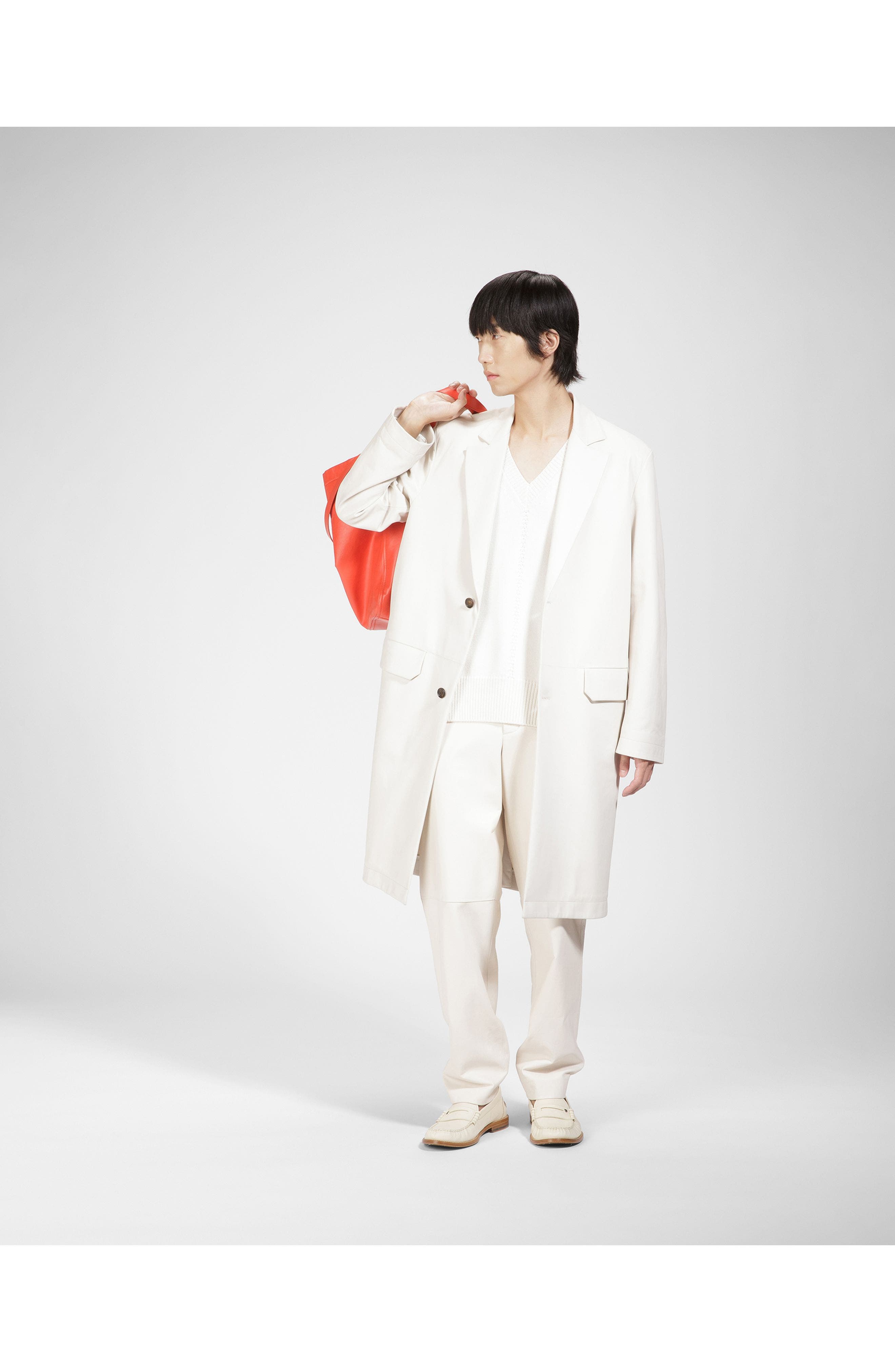 Bally Ron Leather Moccasins, Alternate, color, White