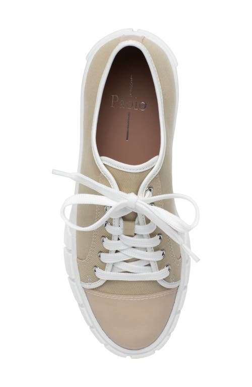 Shop Linea Paolo Kalaia Platform Sneaker In Sand/lotus
