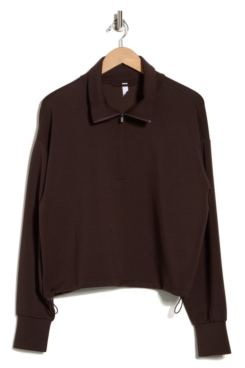 n♡ Z by Zella Whisper Knit Half Zip Sweatshirt (Women) | Nordstromrack