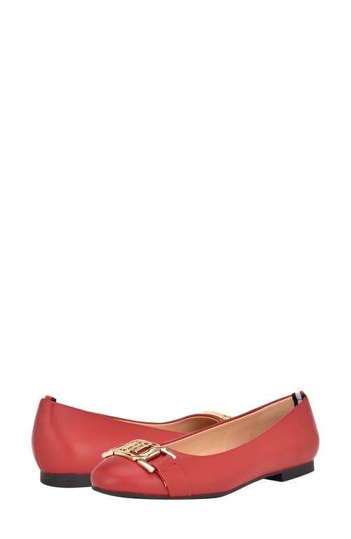 Tommy Hilfiger Gallyne Flat In Red