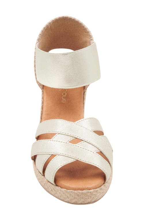 Andre Assous Women's Adin Jute Wedge Sandals In White