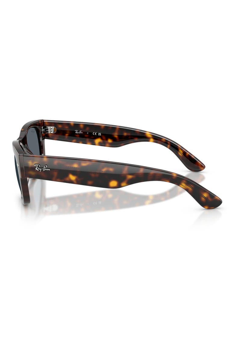 52mm Mega Wayfarer II Square Sunglasses, Alternate, color, HAVANA / BLUE