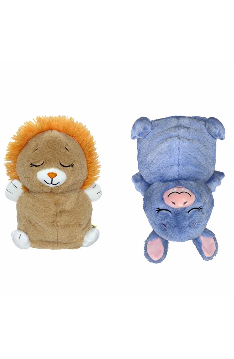 FlipaZoo Upside Down Inside Out Lion To Hippo 2In1 Animal Plush, Main, color, Multicolored
