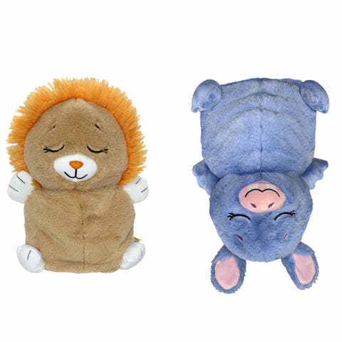 Upside Down Inside Out Lion To Hippo 2In1 Animal Plush