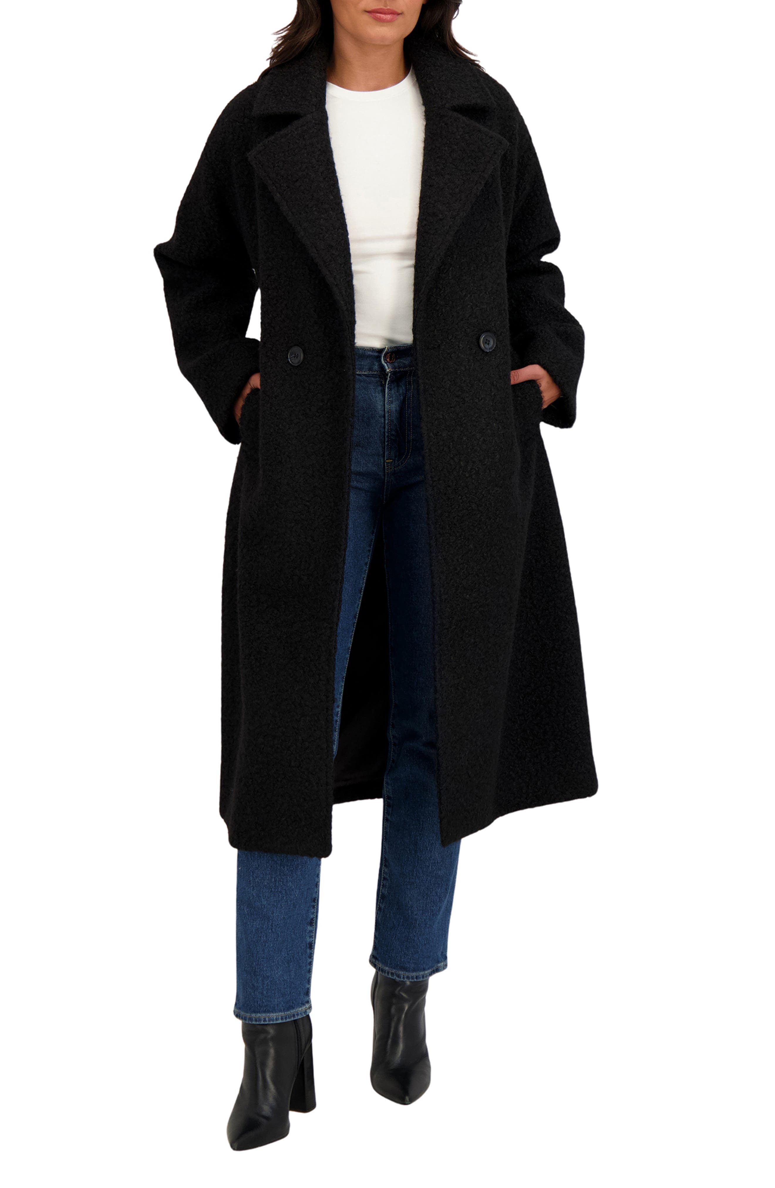 Sebby Bouclé Longline Coat