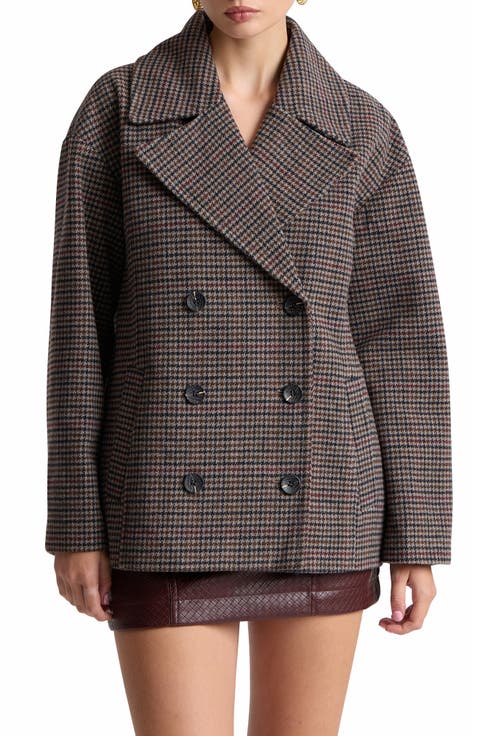 Houndstooth Peacoat