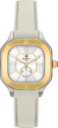 MICHELE Meggie Sport Chalk Silicone Strap Watch, 33mm