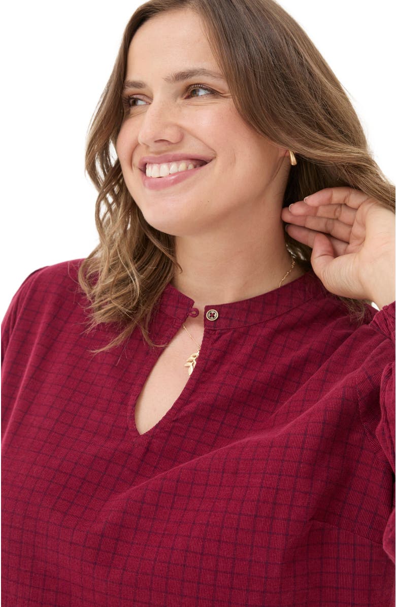 FatFace Women's Plus Size Fran Cord Check Dress, Alternate, color, 