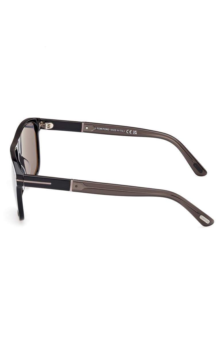 TOM FORD 58mm Polarized Square Sunglasses, Alternate, color,