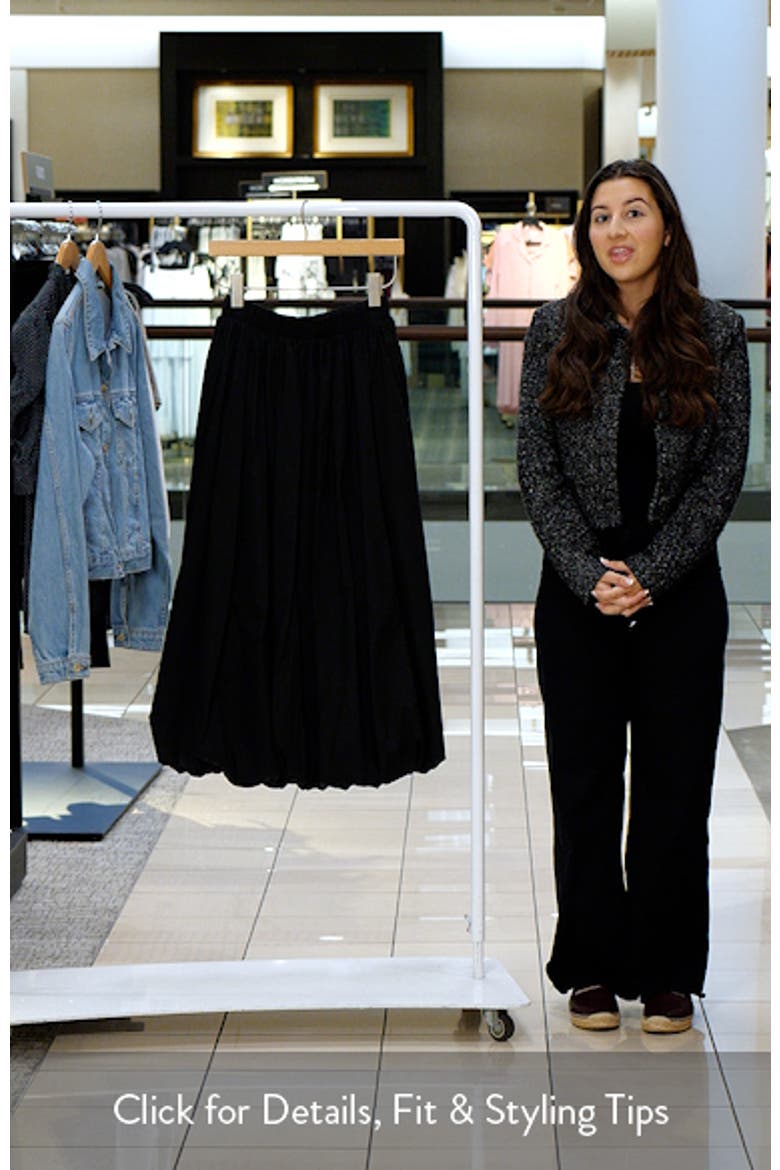 Cala Cotton Blend Bubble Midi Skirt video