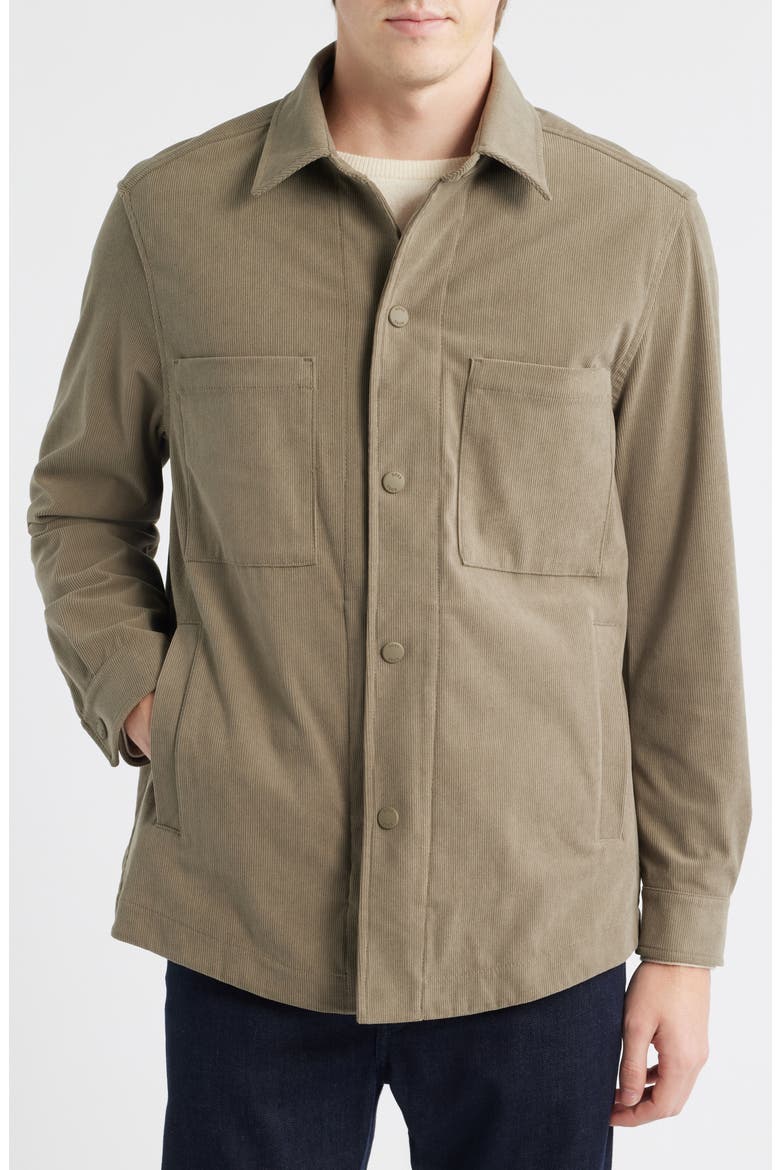 Carper Corduory Shirt Jacket, Alternate, color, OPEN BROWN
