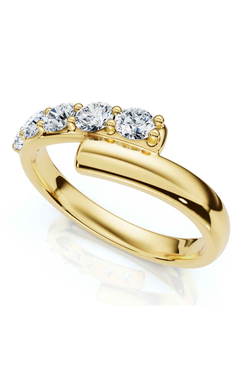 Bliss Diamond Bypass 3/8Ct Diamond Fashion Anniversary Ring 14k Gold Lab Grown, Main, color, 14K Yellow Gold