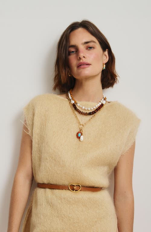 Lizzie Fortunato Cabana Necklace In Brown
