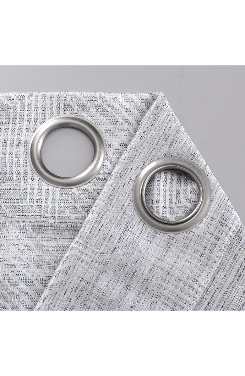 DAINTY HOME Set of 2 Room Darkening Window Curtains, Alternate, color, Silver