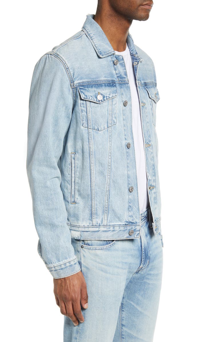 7 For All Mankind Denim Trucker Jacket, Alternate, color, 