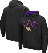 COLOSSEUM Men's Colosseum Black LSU Tigers Arch & Logo 3.0 Pullover Hoodie
