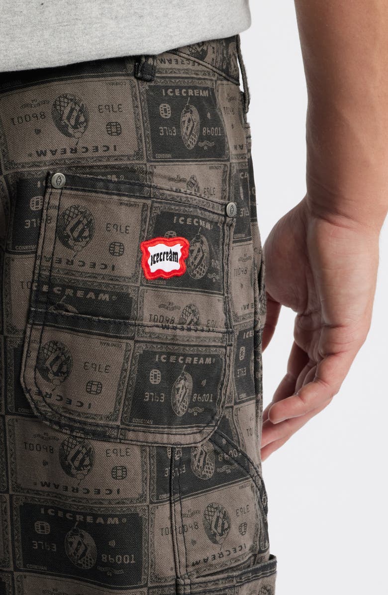 ICECREAM Charge Cotton Canvas Carpenter Pants, Alternate, color, Dark Gull Grey