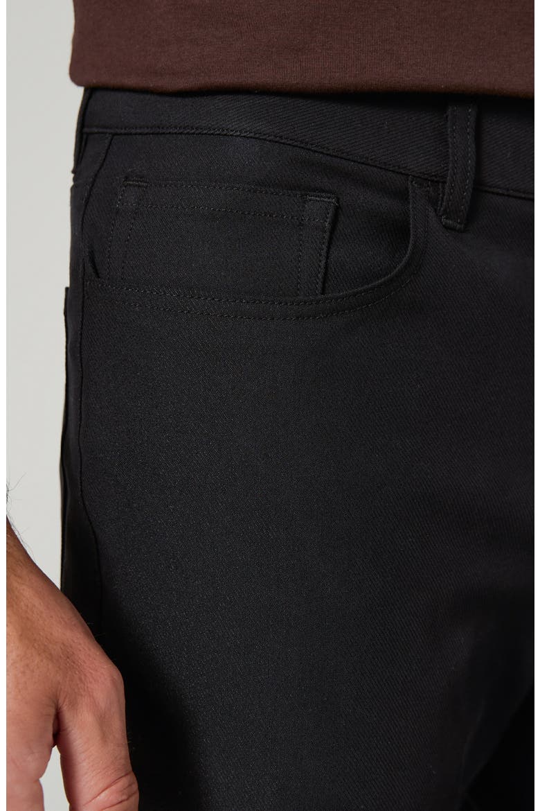 Baron Straight Leg Stretch Twill 5-Pocket Pants, Alternate, color, BLACK