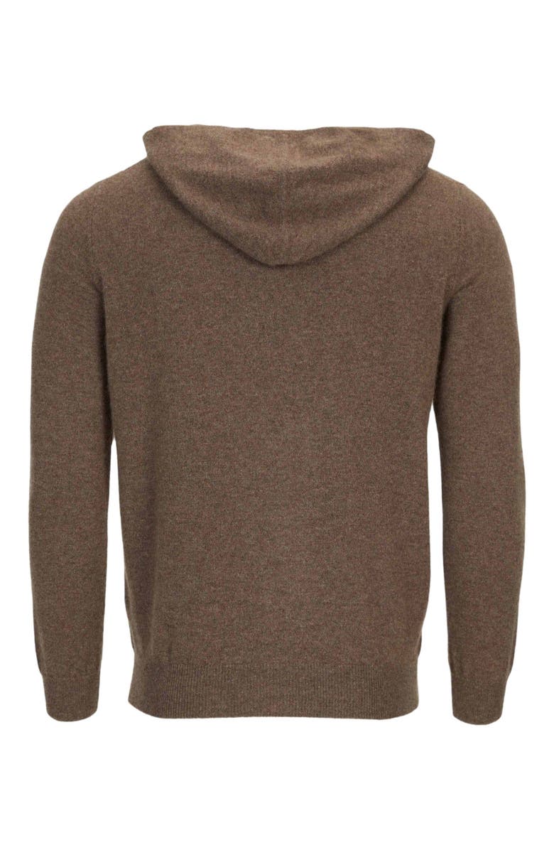 GOBI Mongolian Cashmere Basic Hoodie, Alternate, color, Cocoa