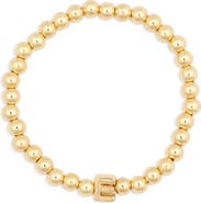 BaubleBar Pisa Initial Beaded Stretch Bracelet