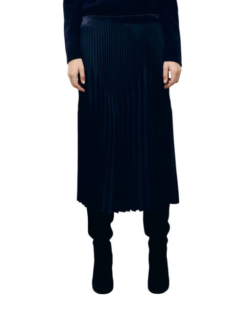 Trixie High-waist Pleated Midi Skirt