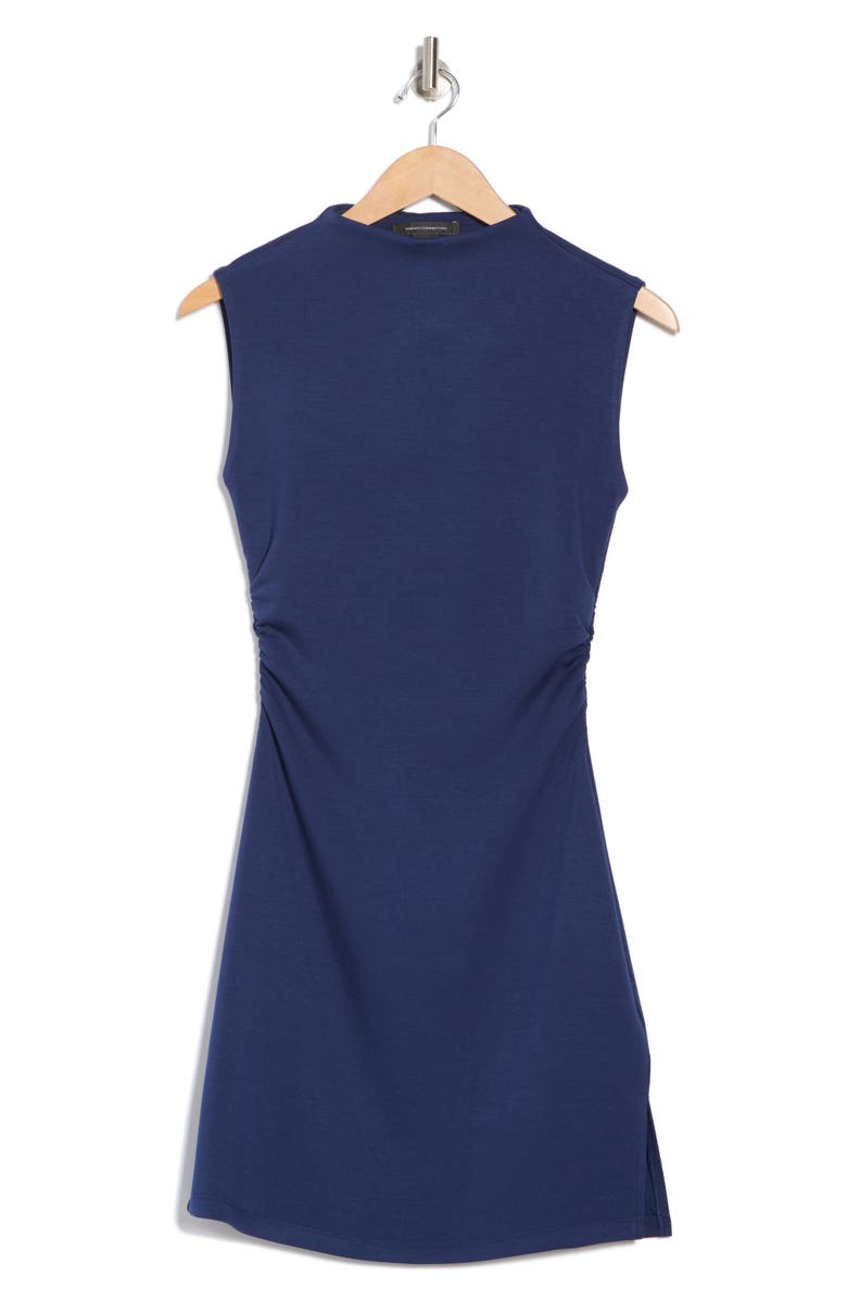 French Connection Shirred Waist Sleeveless Dress, Alternate, color, Navy