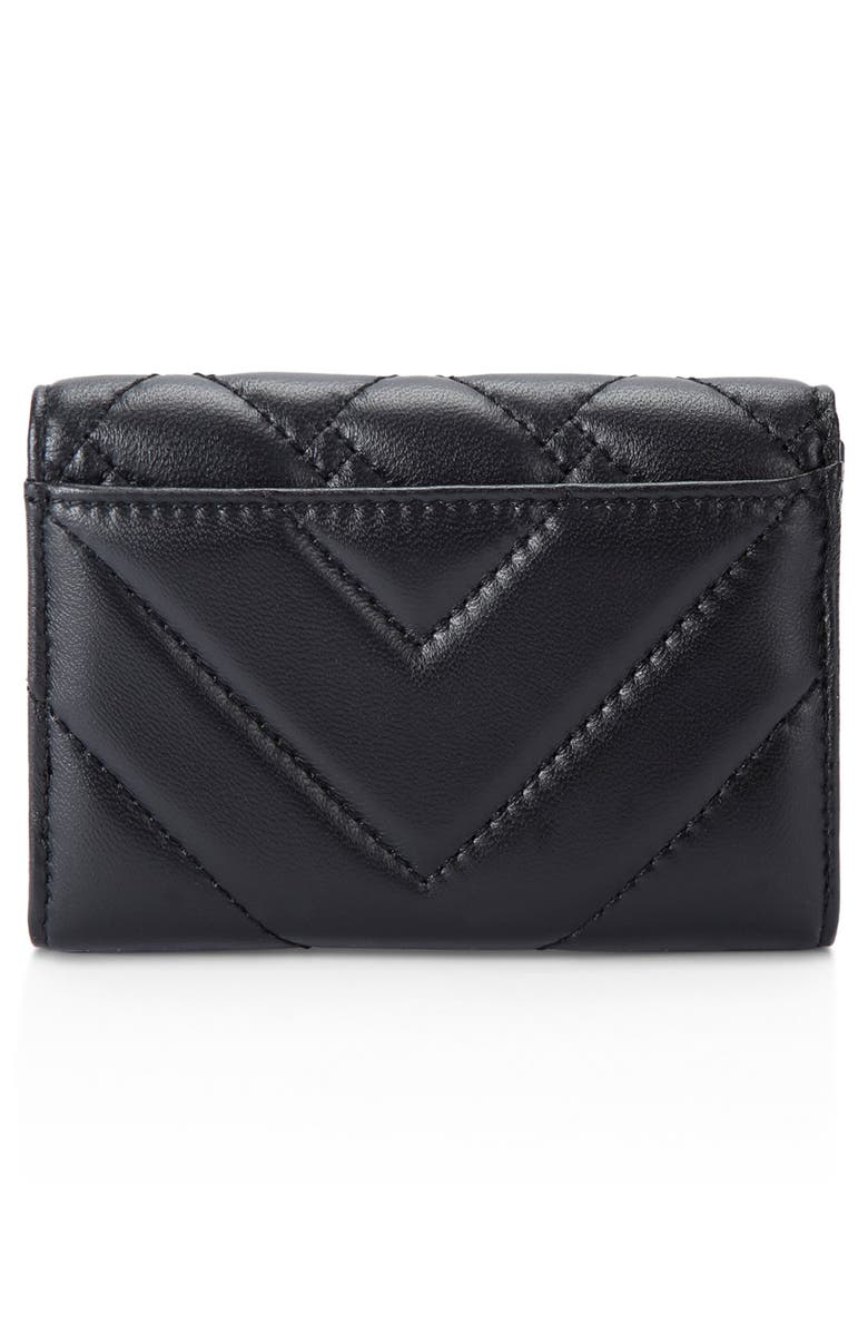 Kurt Geiger London Flap Multi Leather Trifold Card Holder, Alternate, color, Black