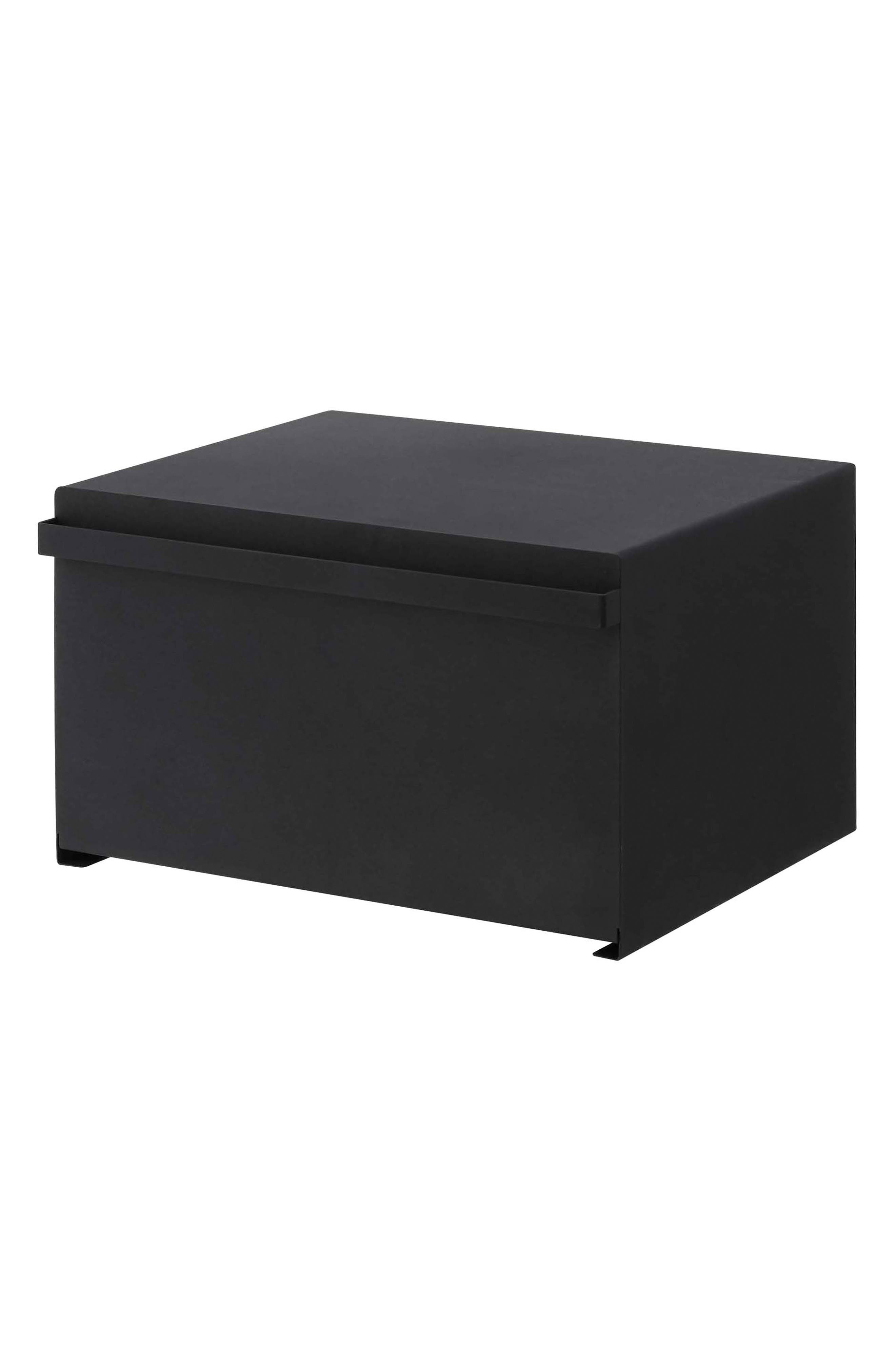Yamazaki Steel Bread Box in Black 