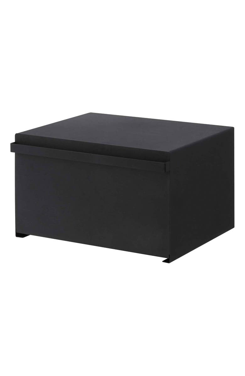Yamazaki Steel Bread Box, Main, color, Black