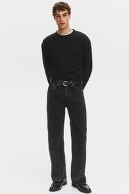 H&M Loose-fit straight twisted-leg jeans