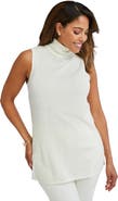 Jessica London Carefree Cashmere Sleeveless Turtleneck Shell
