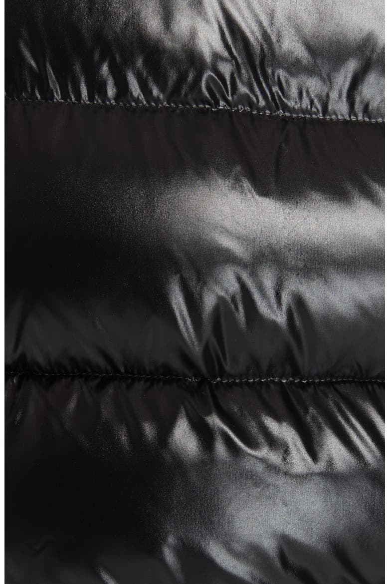 Maya Laque Quilted Down Jacket, Alternate, color, BLACK