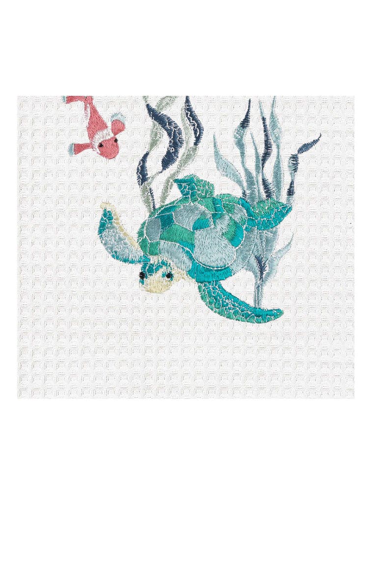 Sea Turtle Sound Cotton Kitchen, Alternate, color, Green