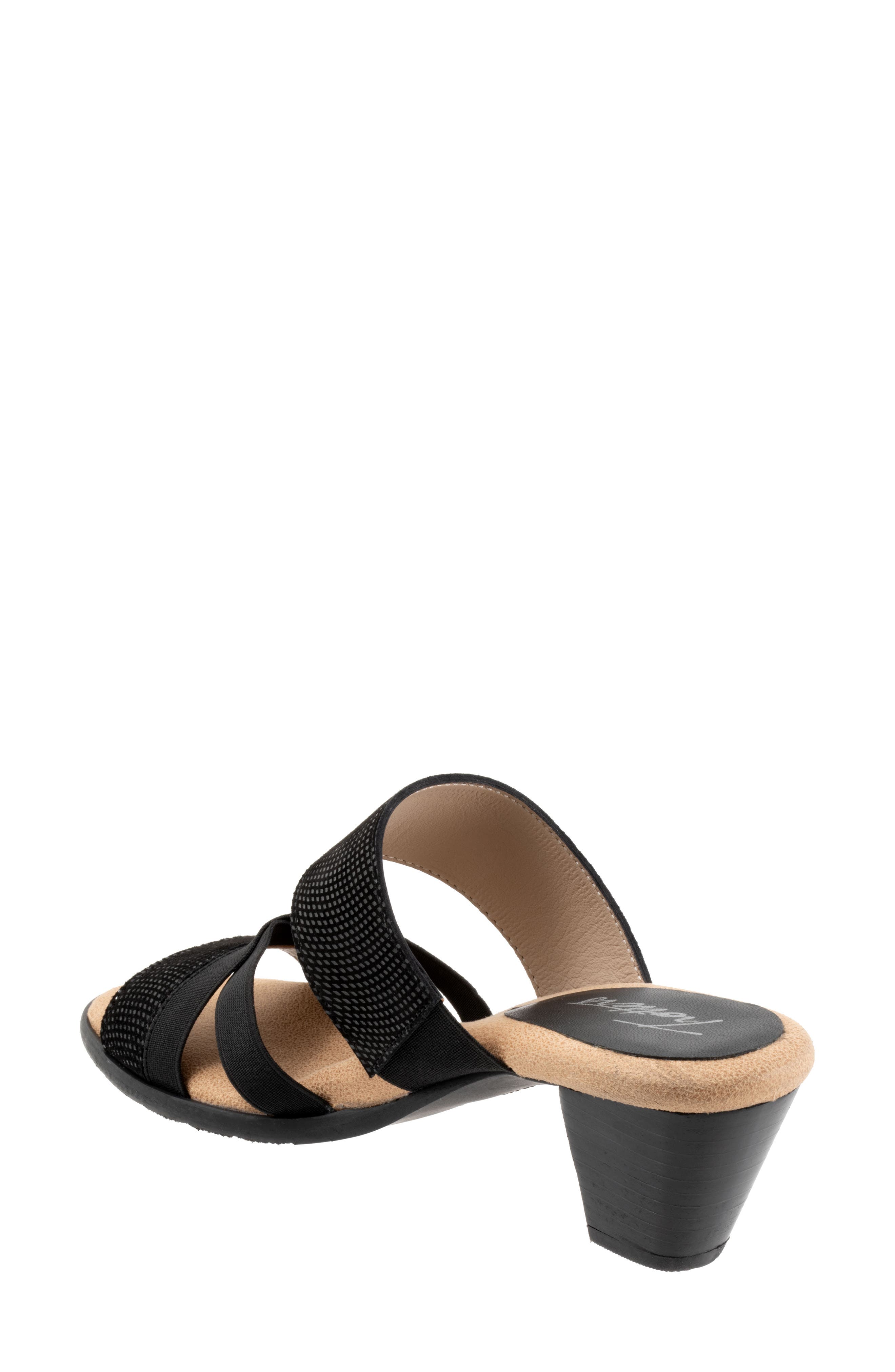 Maxine Slide Sandal, Alternate, color, BLACK MINI DOTS