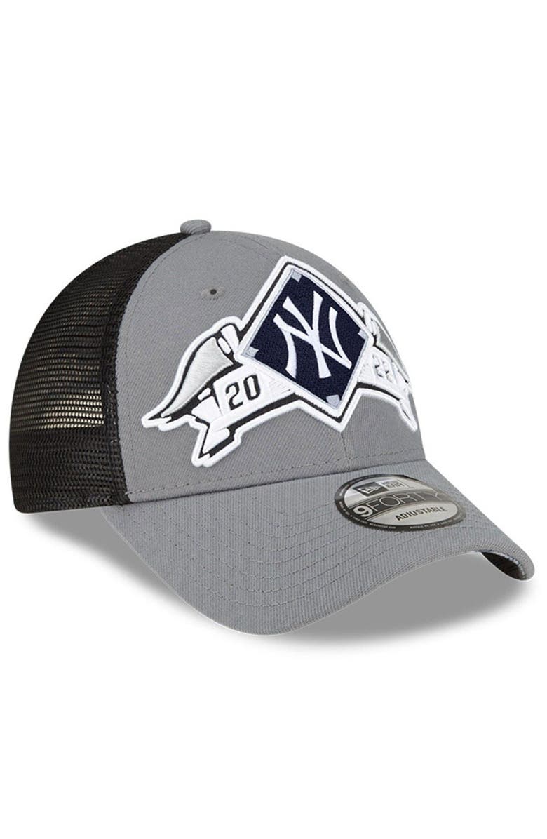 New Era Men's New Era  Gray New York Yankees 2022 Division Series Winner Locker Room 9FORTY Snapback Hat, Alternate, color, 