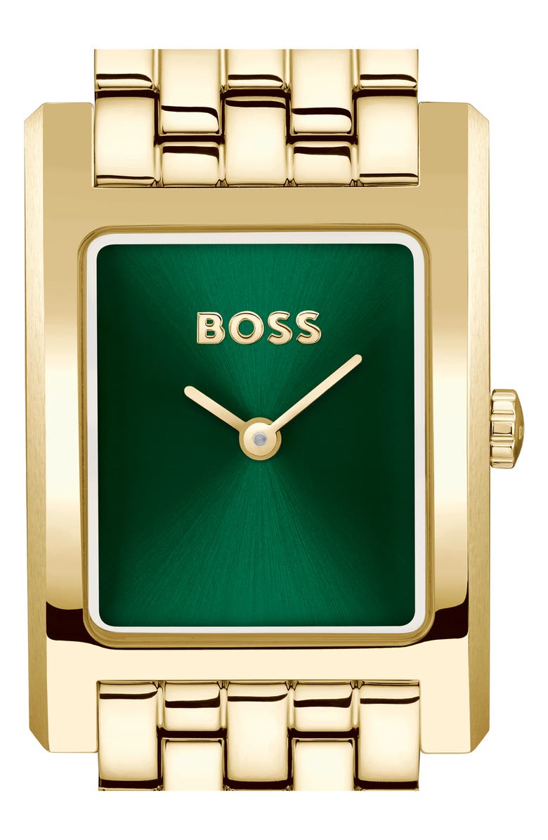 BOSS Lucy Bracelet Watch, 23mm, Alternate, color, Green