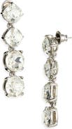 Oscar de la Renta Gallery Crystal Drop Earrings
