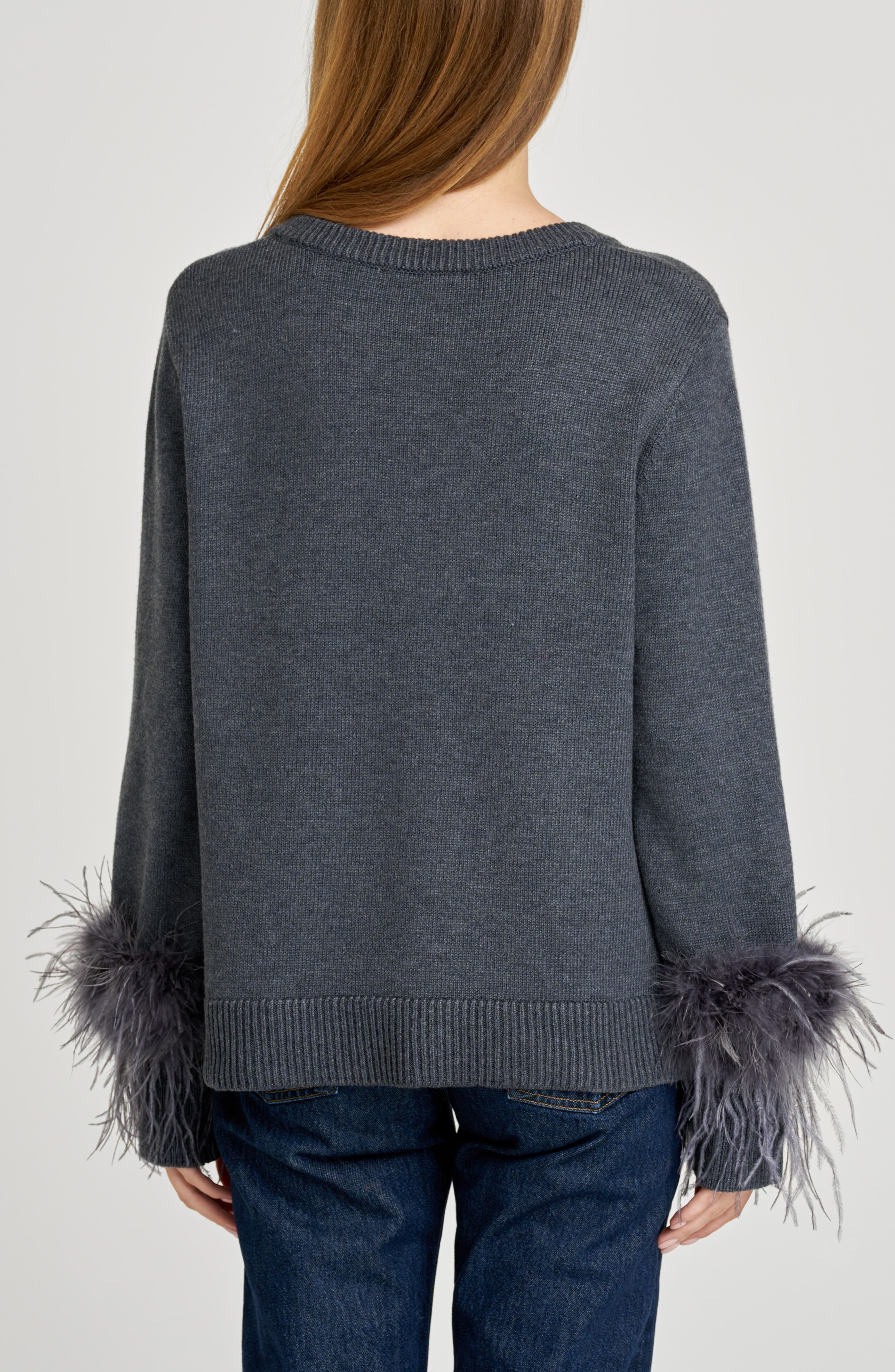 Bethany Feather Trim Sweater - image 2