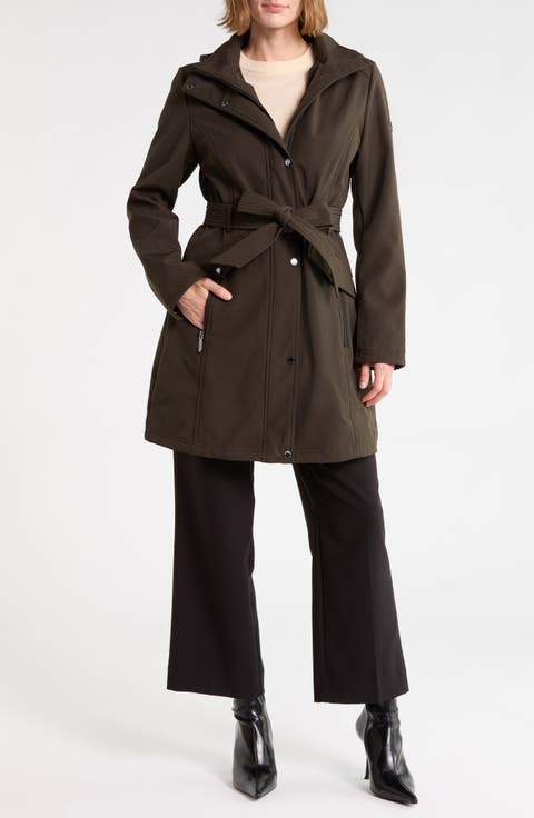 Belted Hooded Softshell Anorak