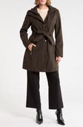 Sam Edelman Belted Hooded Softshell Anorak