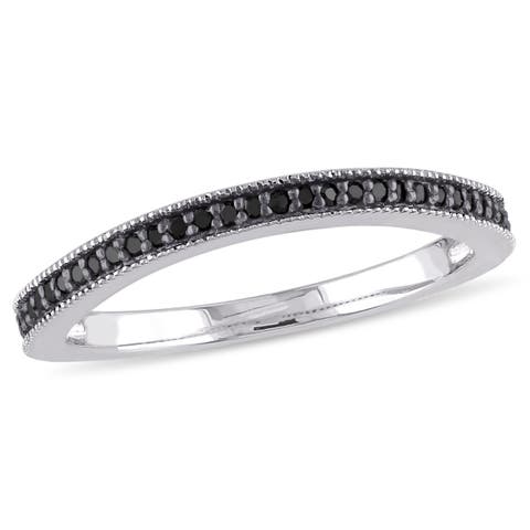 Black Diamond Band Ring
