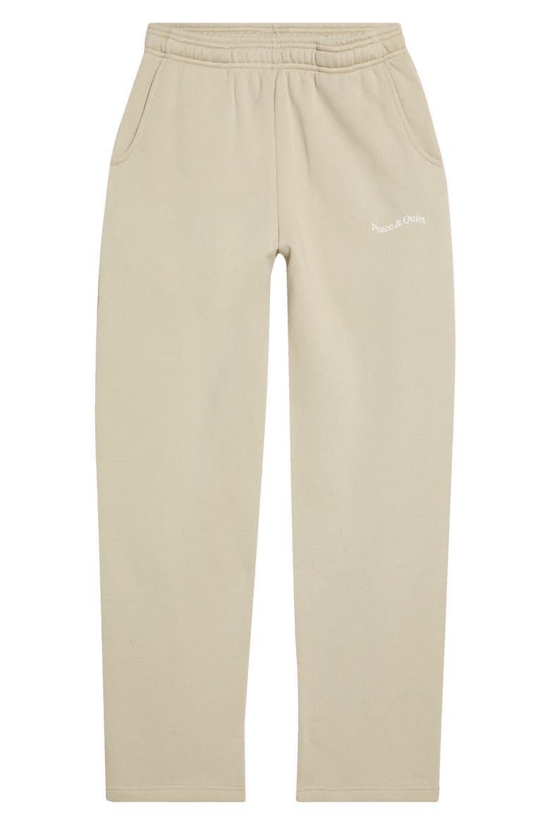 Stencil Cotton Fleece Sweatpants, Alternate, color, TAUPE